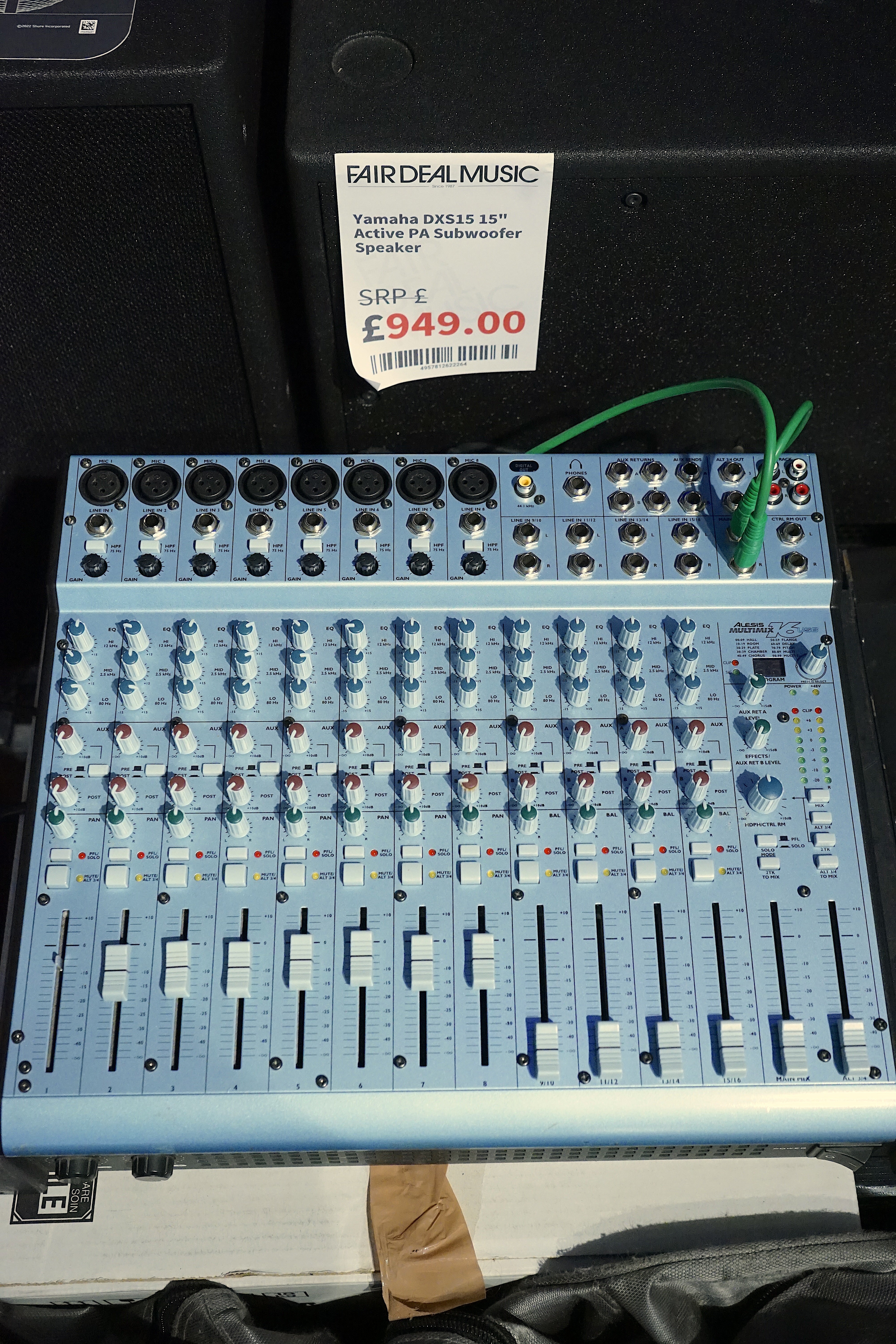 Wharfedale Titan 12 PA Bundle with Alesis Mixer & KAM Amp – Used, Comm