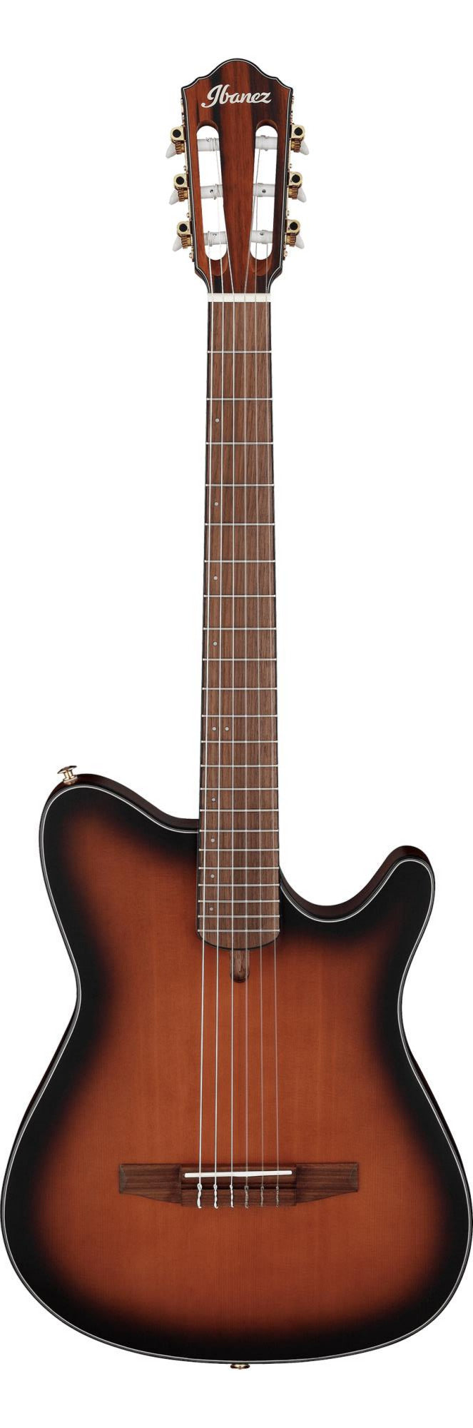 Ibanez FRH10N-BSF Slimline Nylon String Classical Guitar Brown Stained Flat, Open Box - Fair Deal Music