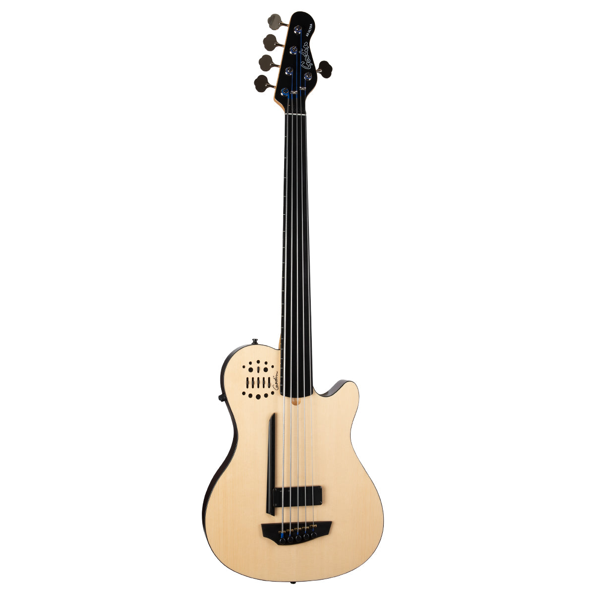Godin A5 Ultra Semi-Acoustic Fretless Bass Guitar ~ Natural - Fair Deal Music