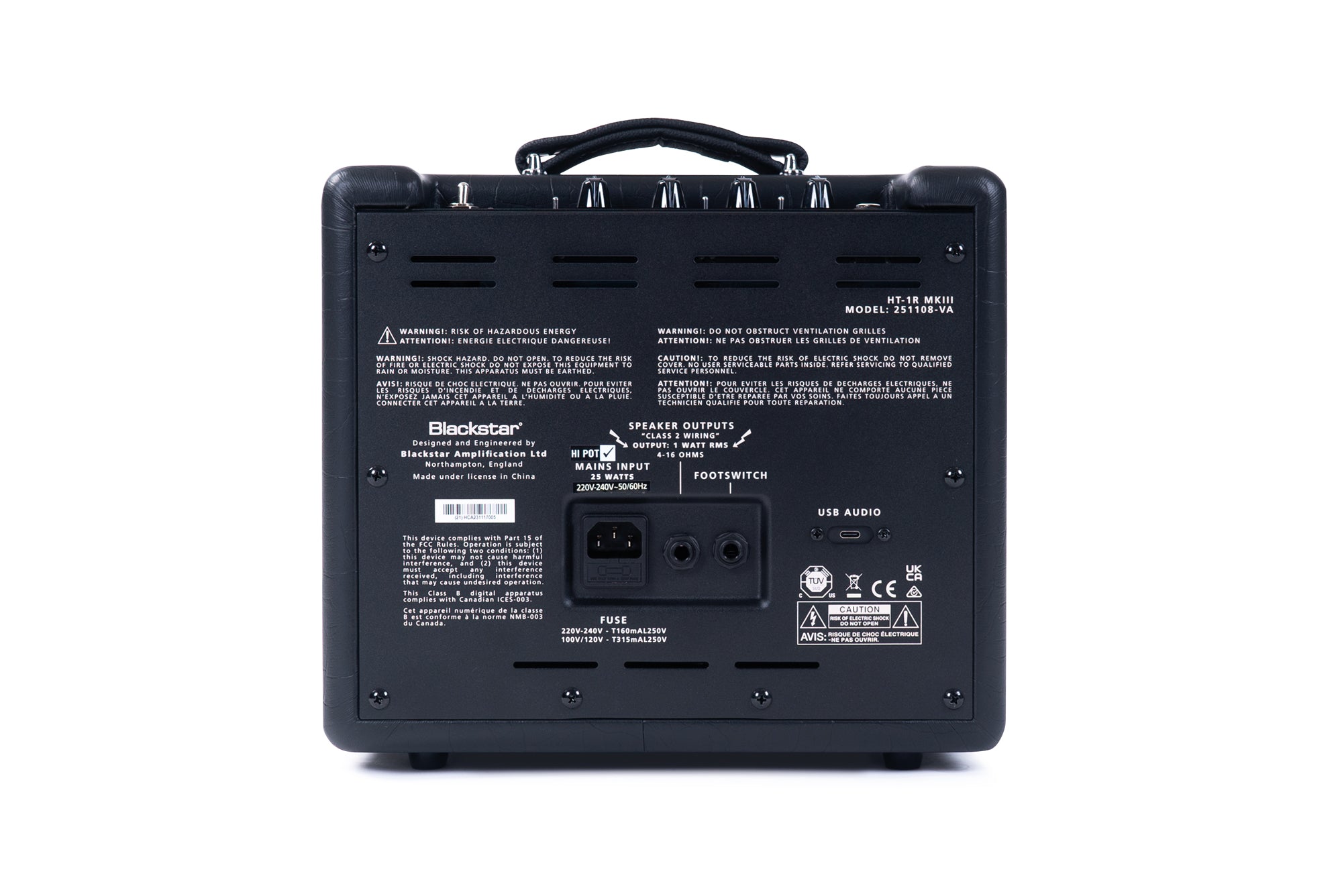 Blackstar HT-1R MkIII - 1w 1x8" Valve Guitar Combo Amplifier, B-Stock - Fair Deal Music