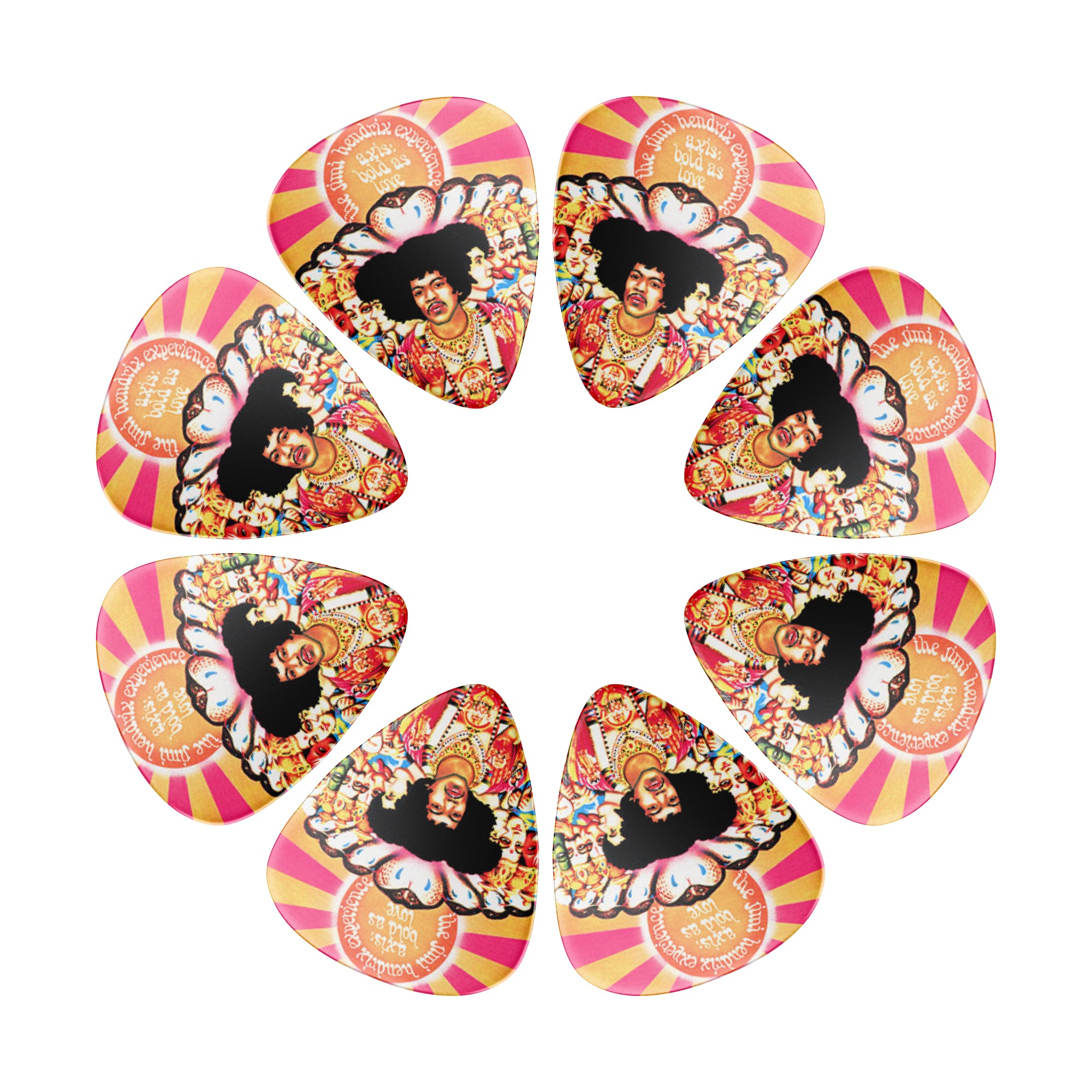 Axis Bold as Love Double Sided Guitar Picks, Set of 8 - Fair Deal Music