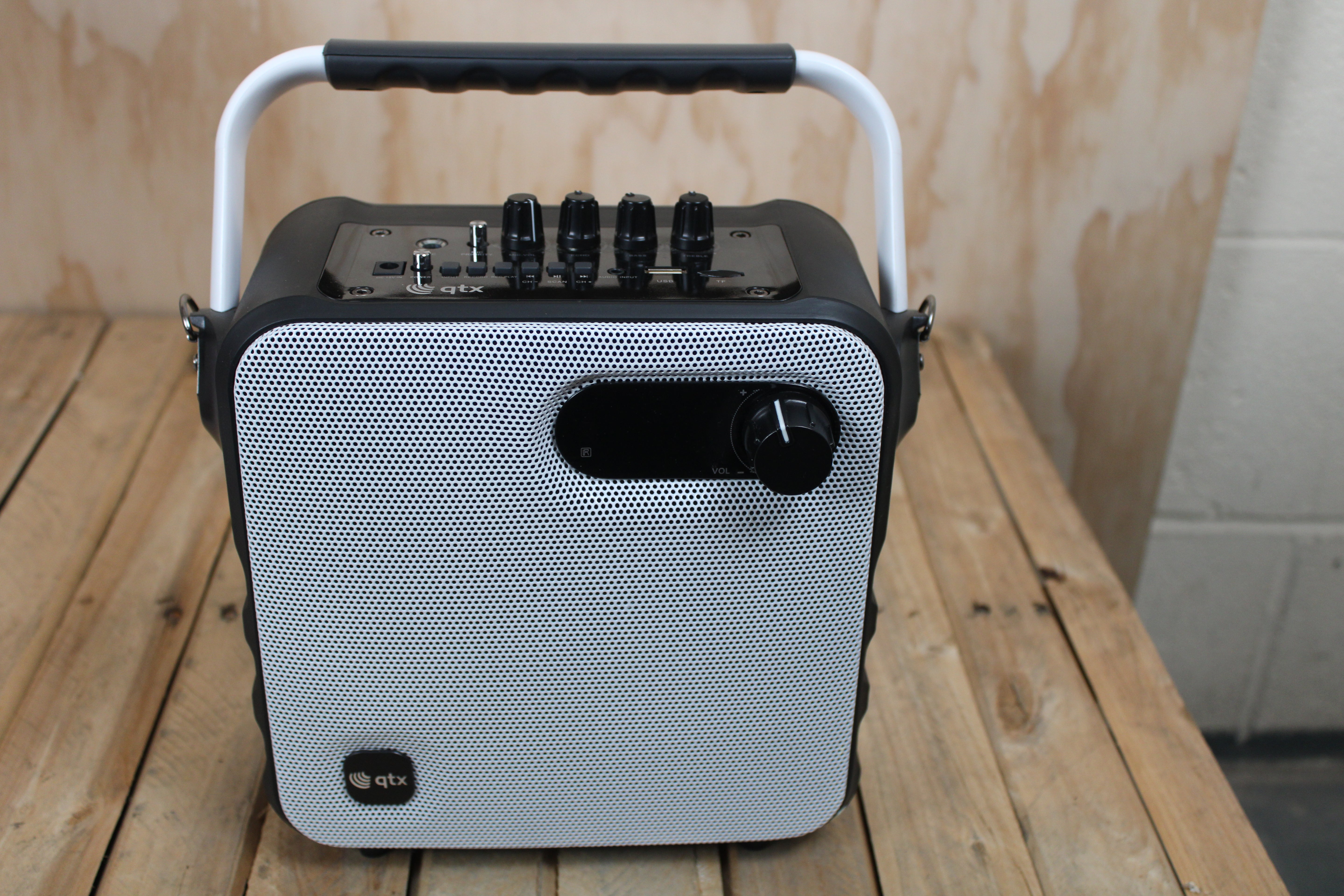 QTX Portable Party Bluetooth® Speaker White - spare/repair - Fair Deal Music