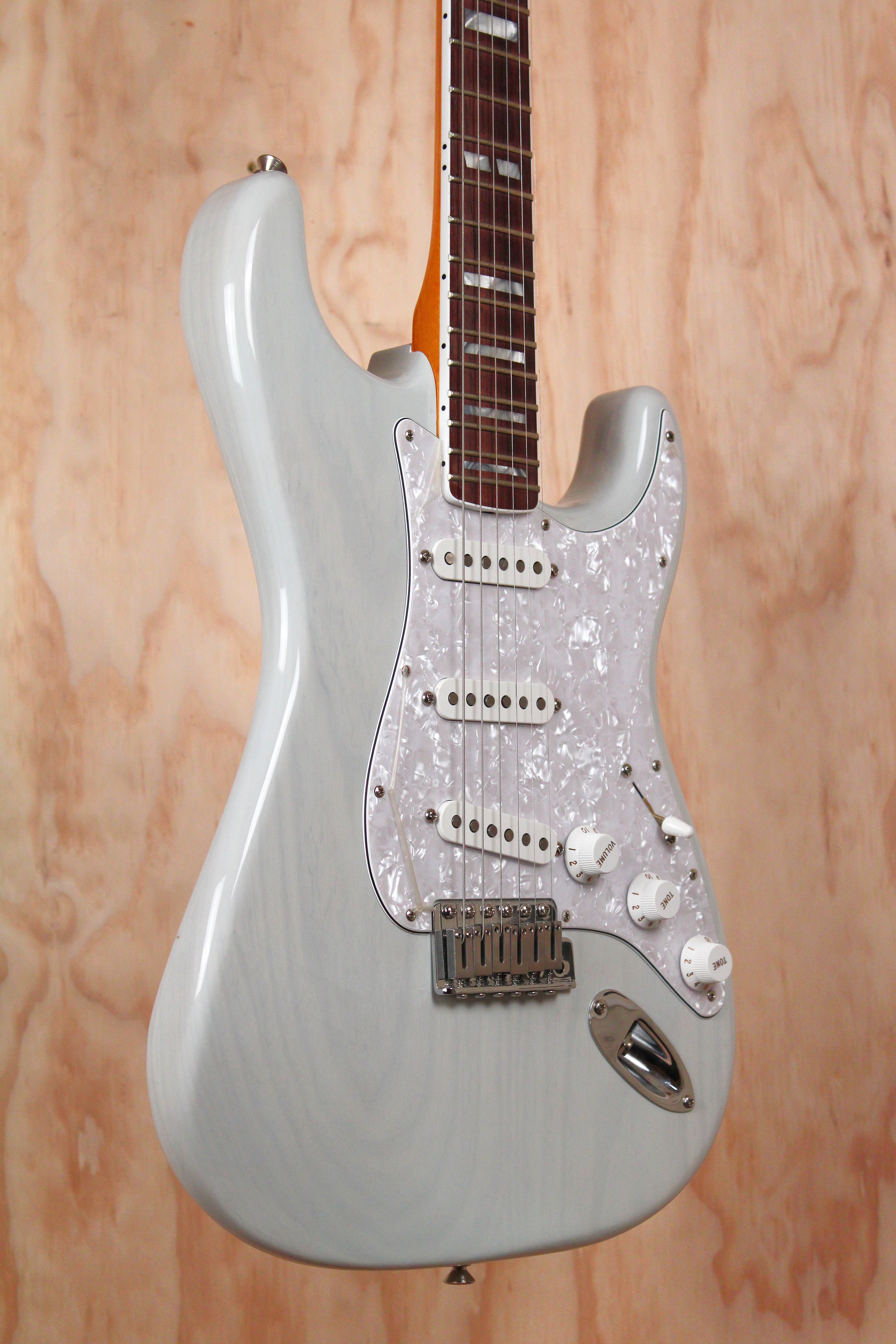 Fender Kenny Wayne Shepherd Stratocaster Transparent Faded Sonic Blue – Ex Display - Fair Deal Music