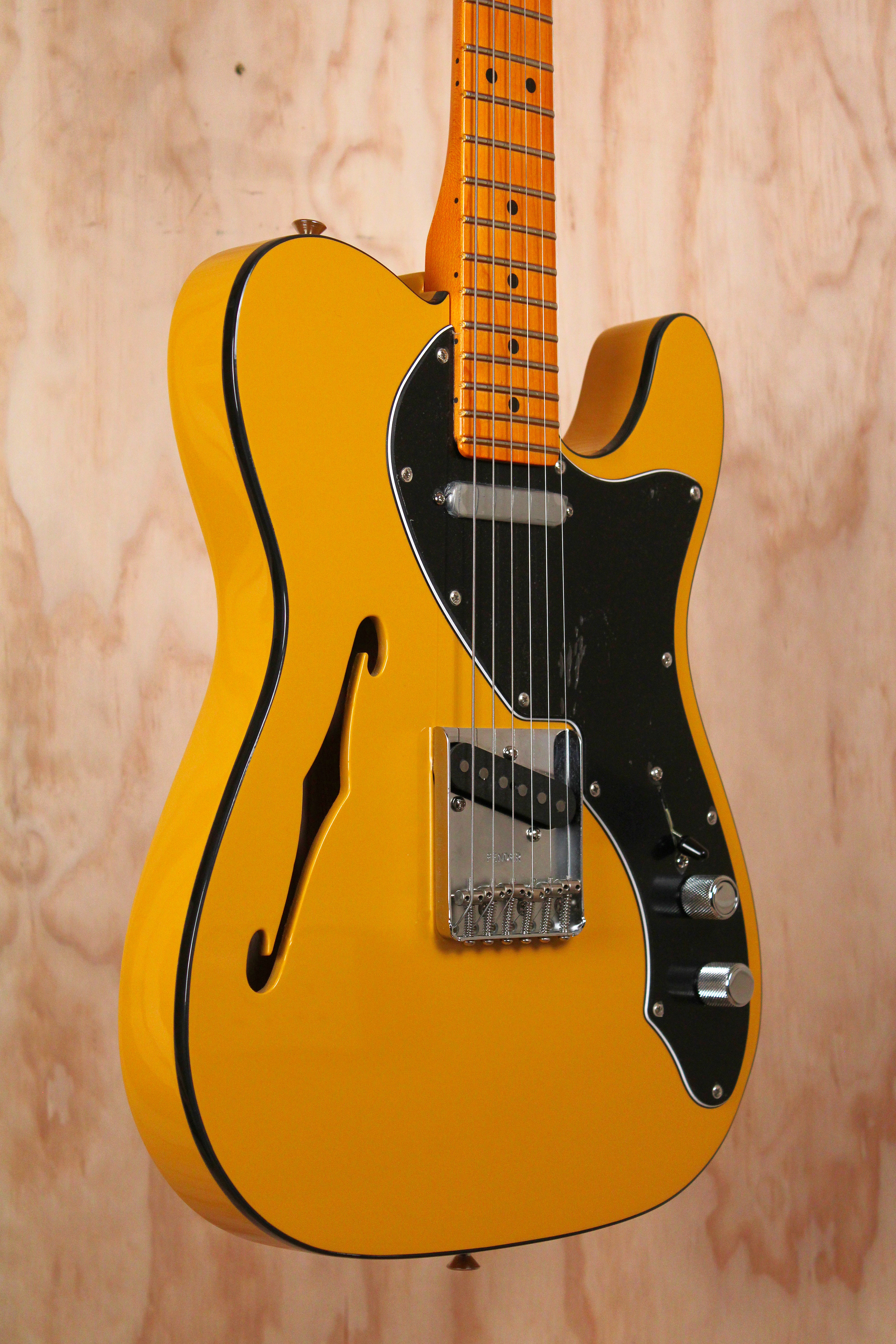 Fender Britt Daniel Telecaster Thinline in Amarillo Gold, Open Box Electric Guitar - Fair Deal Music