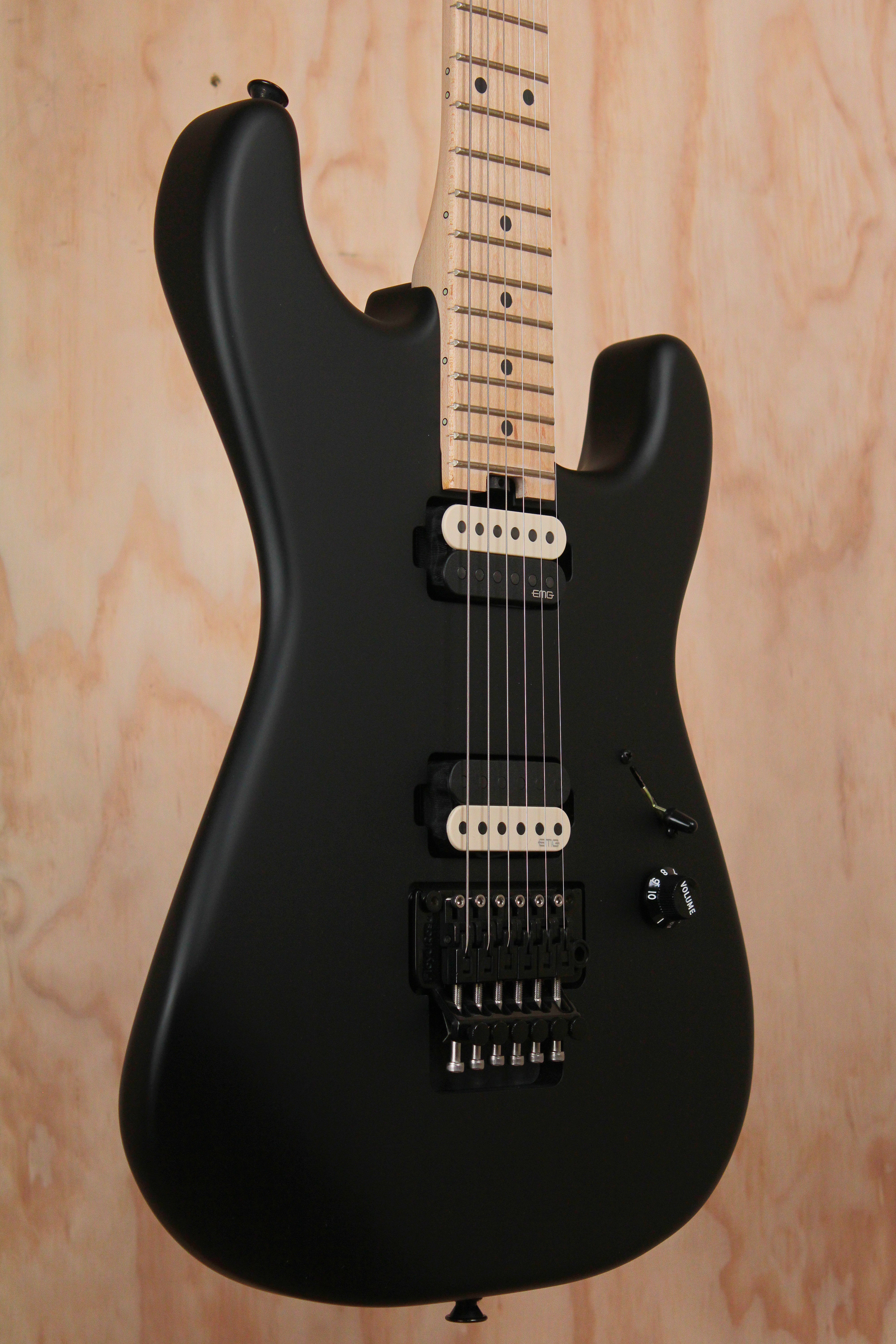 Charvel Jim Root Signature Pro Mod San Dimas Style 1 HH FR M in Satin Black, Ex Display, Electric Guitar - Fair Deal Music