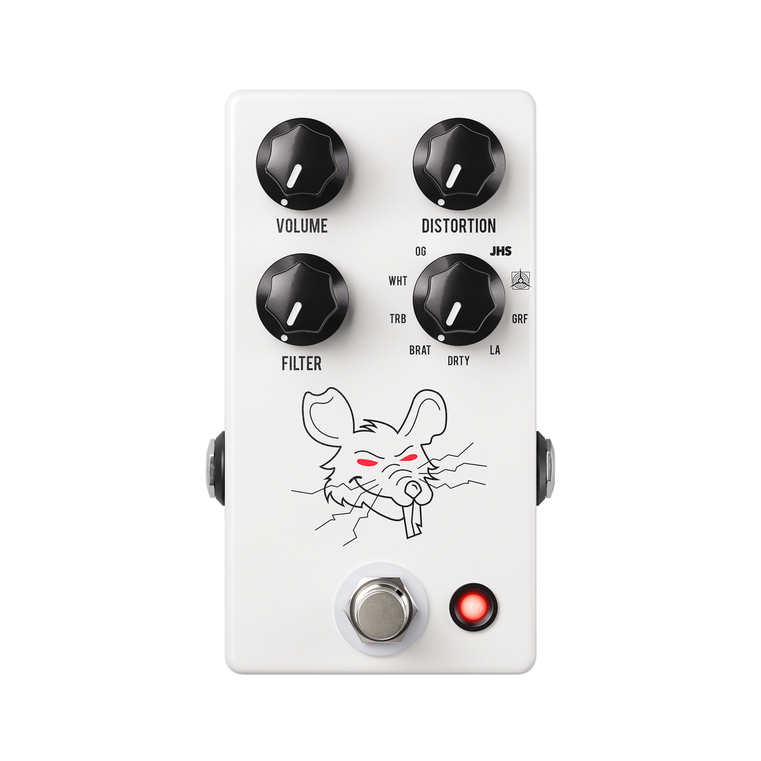 JHS Pedals PackRat 9 in 1 Distortion Pedal, White - Fair Deal Music