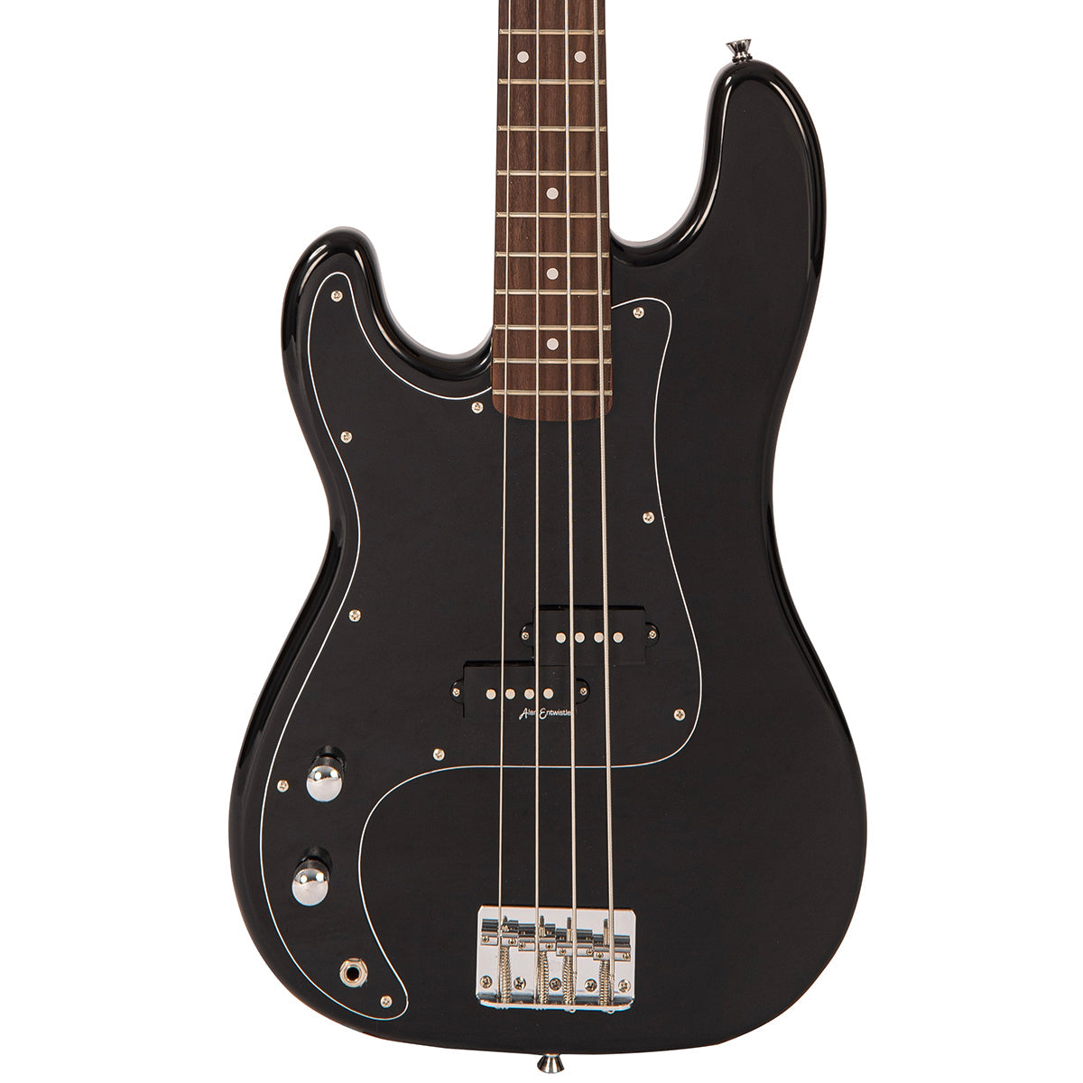 Vintage V40 Coaster Series Bass Guitar Pack ~ Left Hand Boulevard Black - Fair Deal Music