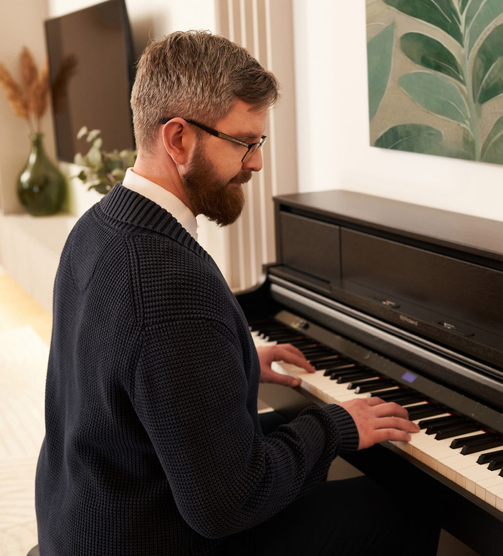 Roland LX-5-CH Digital Upright Piano Charcoal Black (Showroom Model) - Fair Deal Music