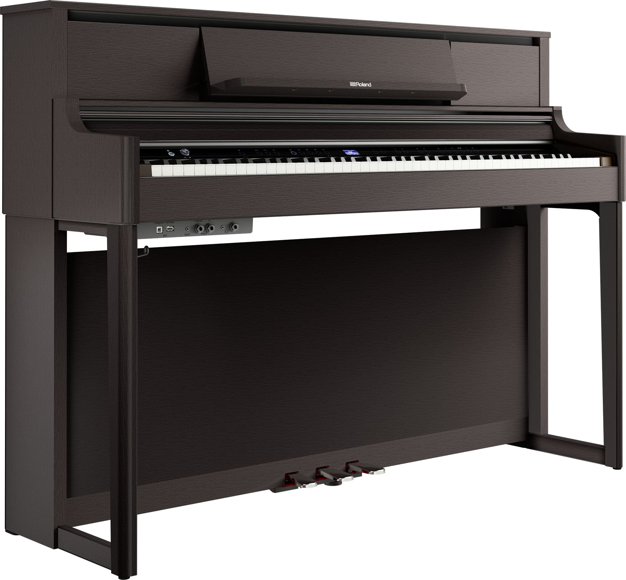 Roland LX-5-DR Digital Upright Piano Dark Rosewood Bundle - Fair Deal Music