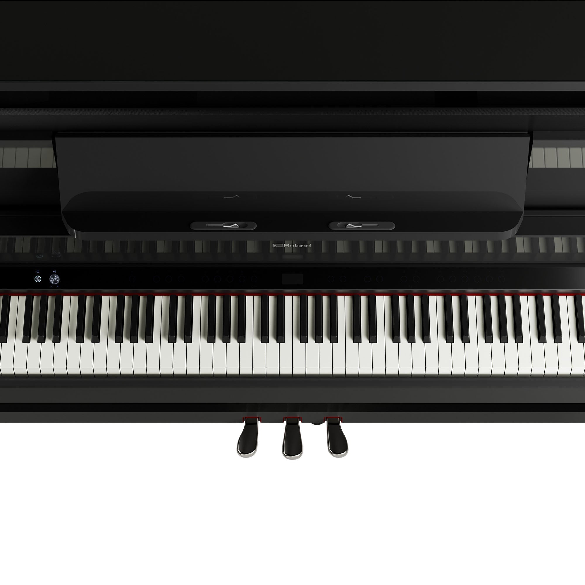 Roland LX-9-PE Digital Upright Piano Polished Ebony Bundle - Fair Deal Music