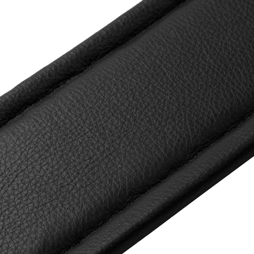 Levy's Amped Top Grain Leather Padded 3" - Black Guitar Strap - Fair Deal Music