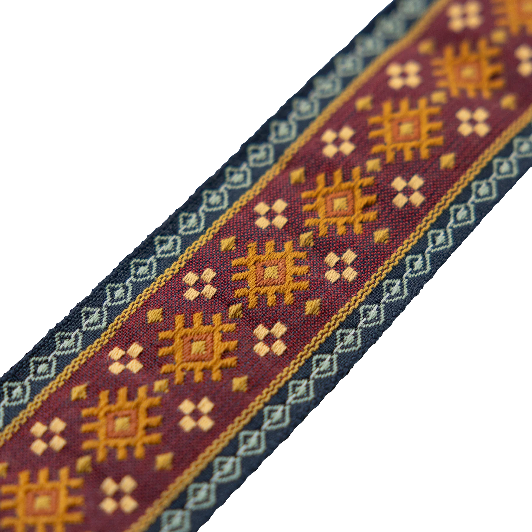 Levy's Original Hootenanny Jacquard Weave - Red Guitar Strap - Fair Deal Music
