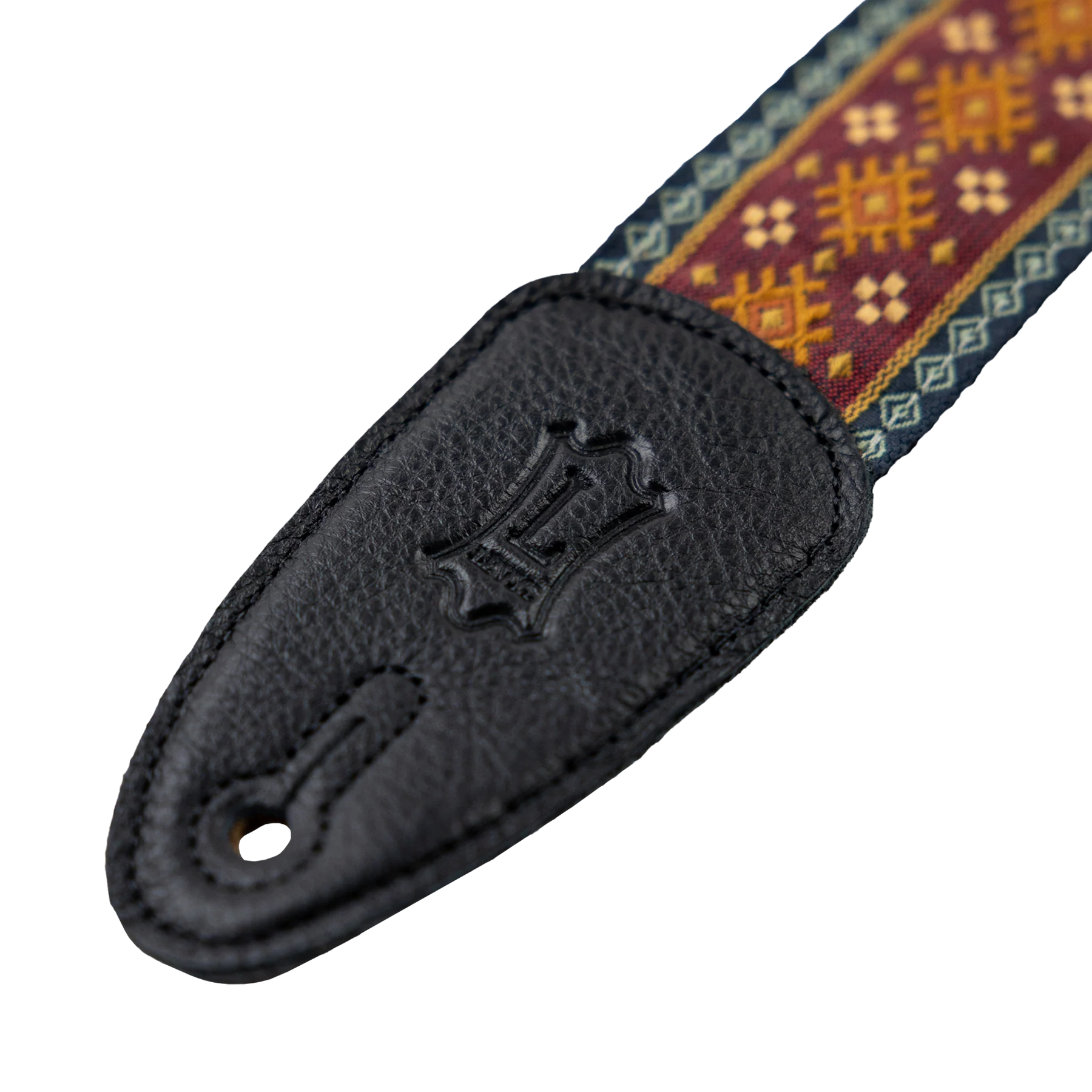 Levy's Original Hootenanny Jacquard Weave - Red Guitar Strap - Fair Deal Music