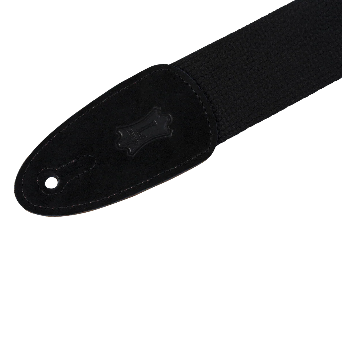 Levy's Cotton w Suede Ends - Black Guitar Strap - Fair Deal Music