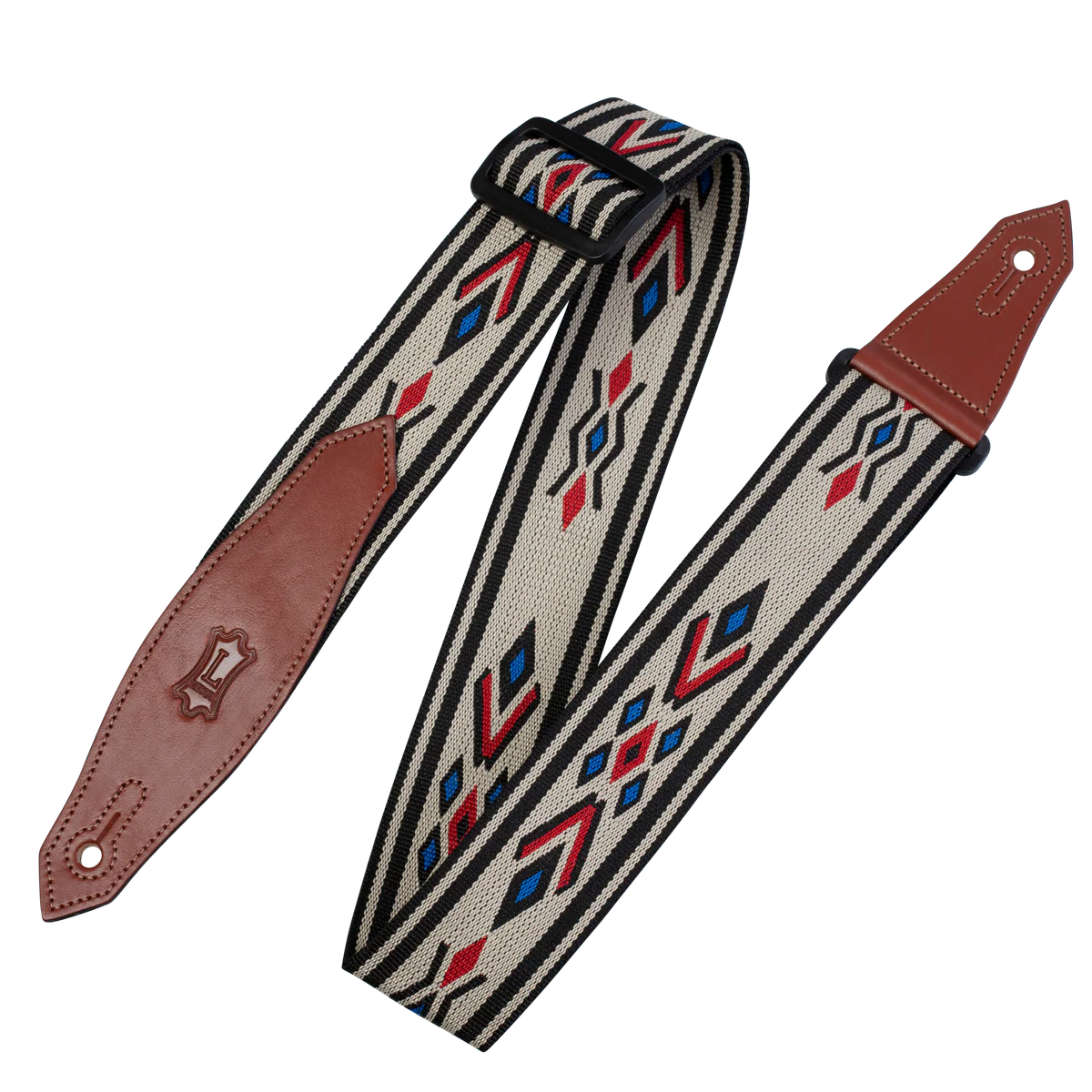 Levy's Tribal Rhythms Polypropylene - Blue Diamond Guitar Strap - Fair Deal Music