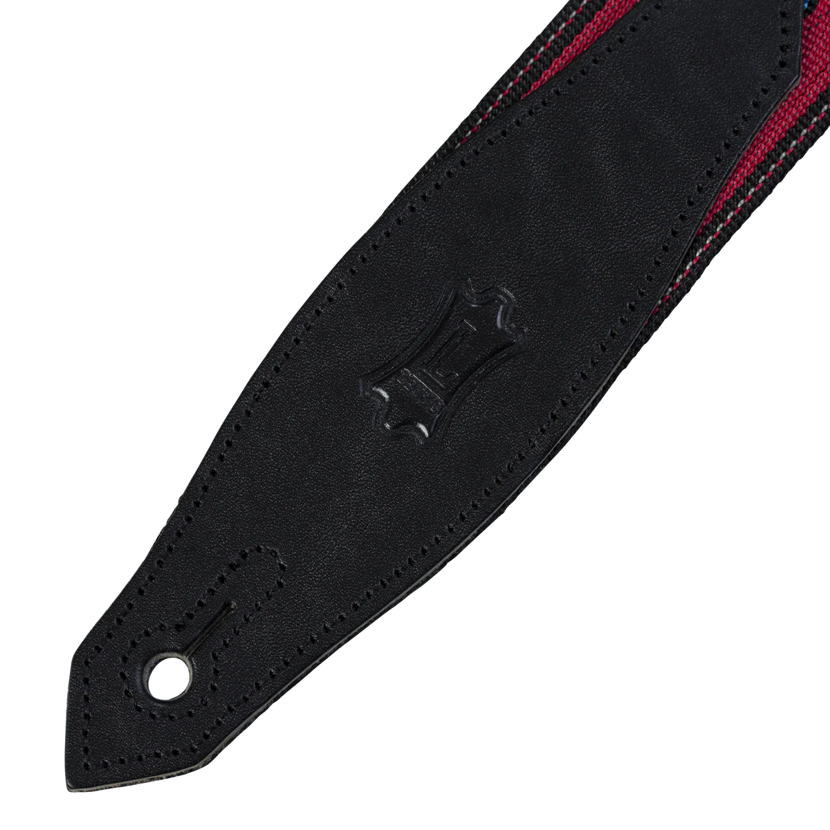 Levy's Tribal Rhythms Polypropylene - Red Arrow Guitar Strap - Fair Deal Music