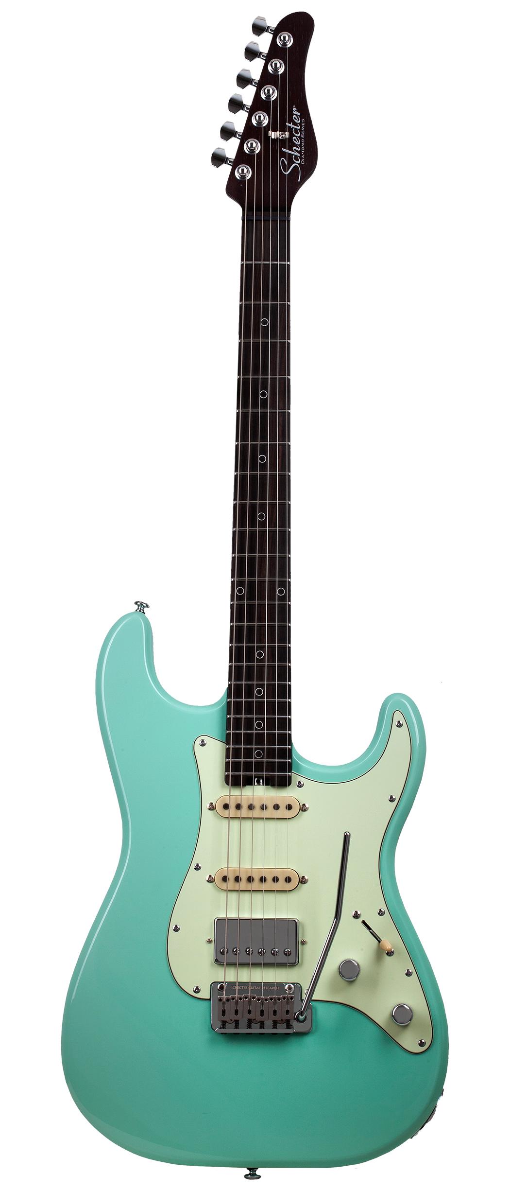 Schecter Nick Johnston Traditional 10th Anniversary HSS, Atomic Green B-Stock - Fair Deal Music