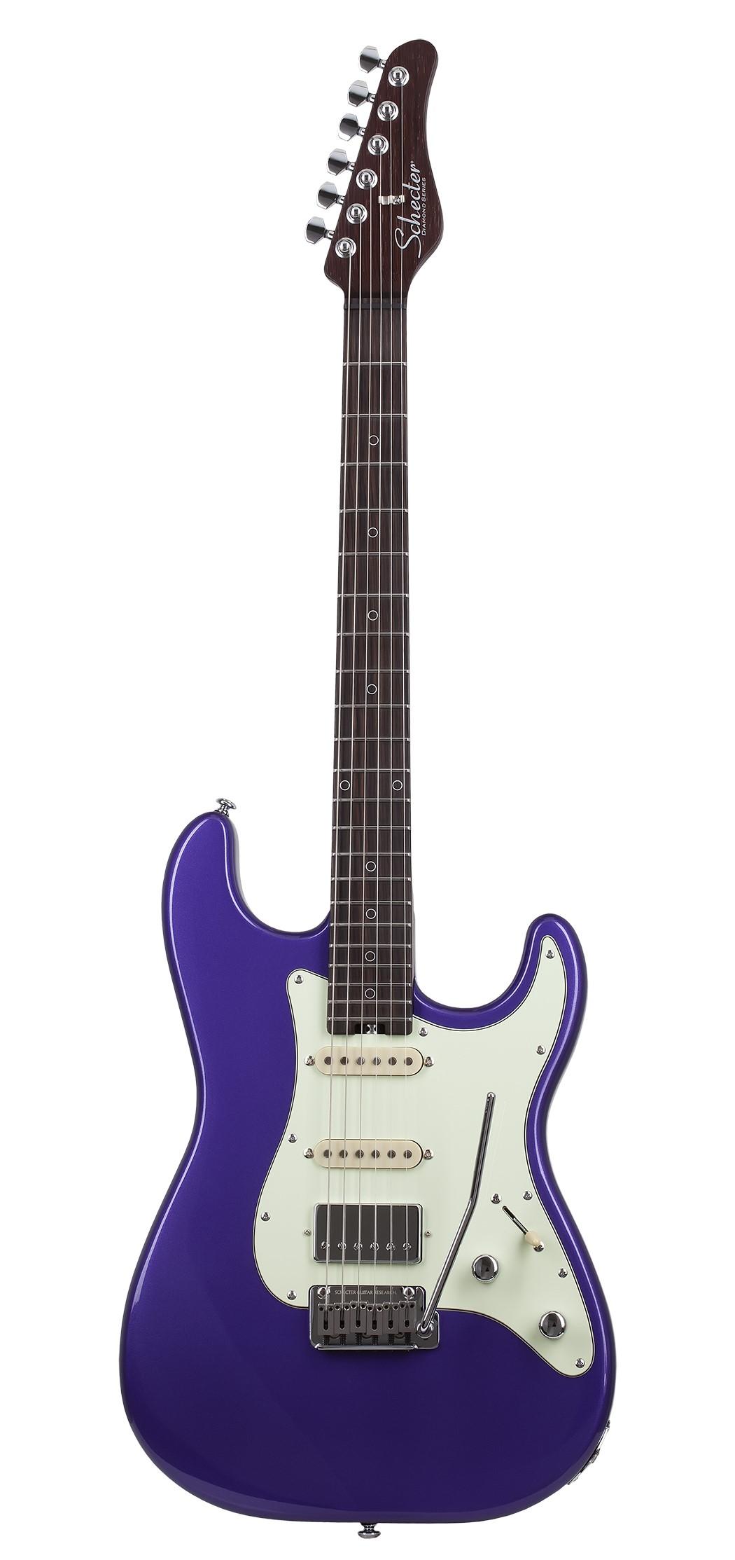 Schecter Nick Johnston Traditional 10th Anniversary HSS, Atomic Violet B-Stock - Fair Deal Music