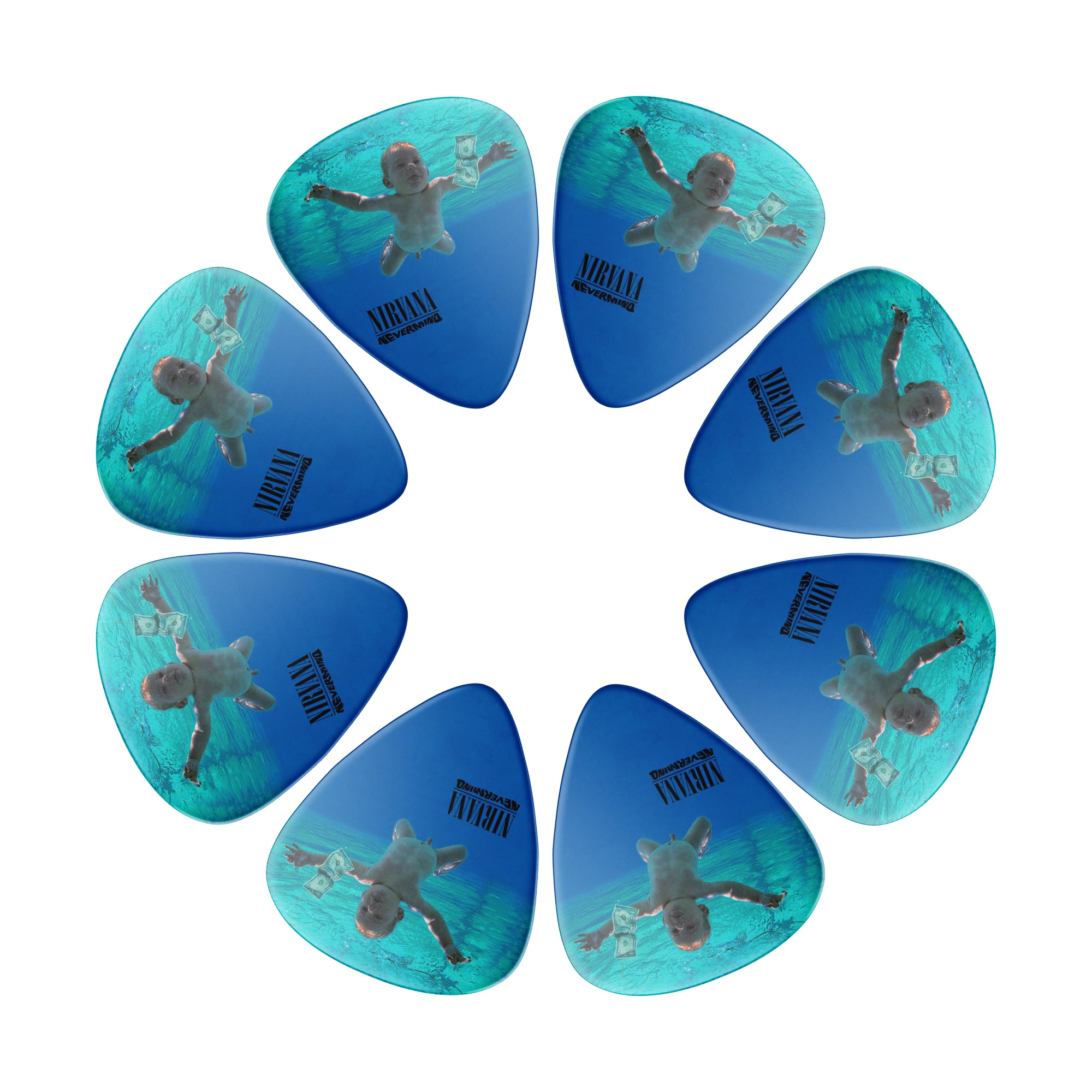 Nirvana Nevermind Double Sided Guitar Picks, Set of 8 - Fair Deal Music