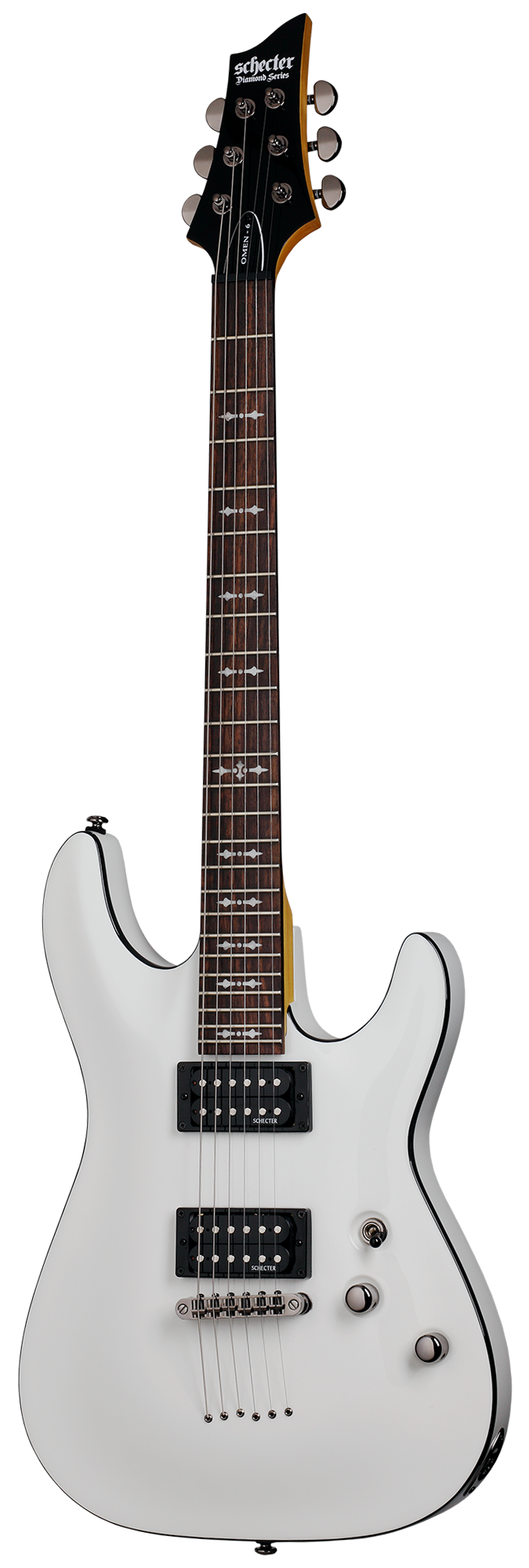 Schecter Omen-6 Electric Guitar, Vintage White - Fair Deal Music