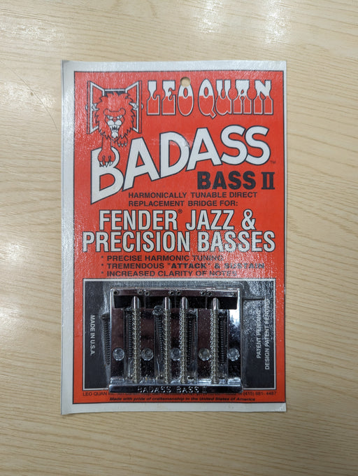 Leo Quan Badass Bass II 4-String Bridge, Chrome, USED - Fair Deal Music
