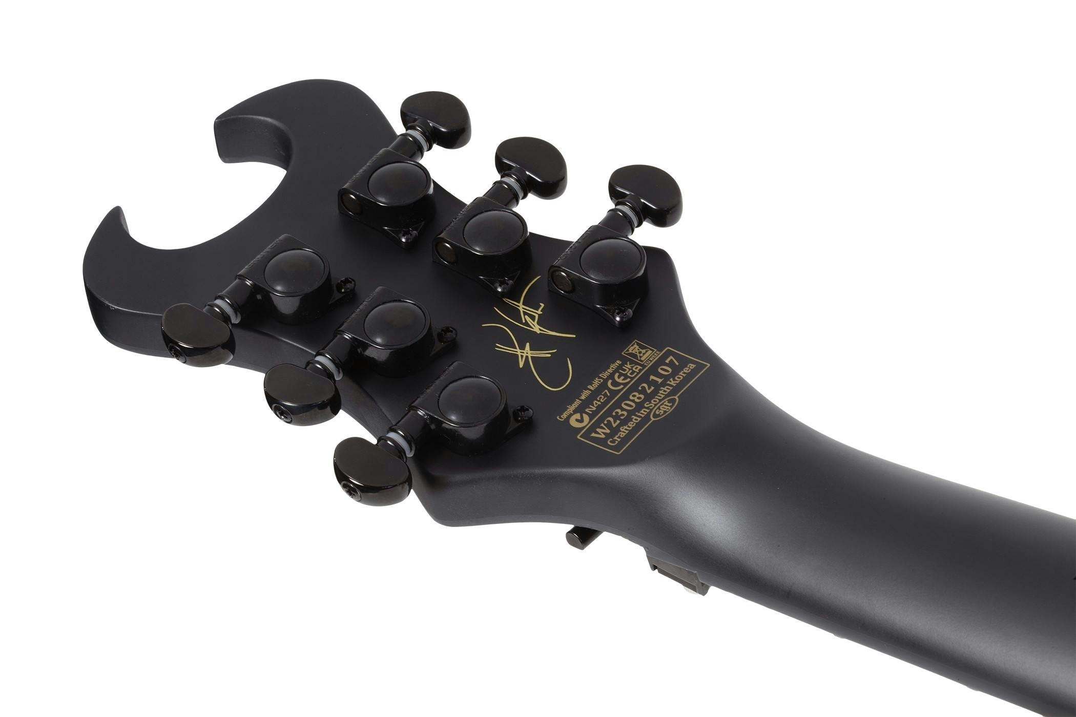 Schecter Synyster Gates Custom-S in Distressed Satin Black, Ex Display - Fair Deal Music