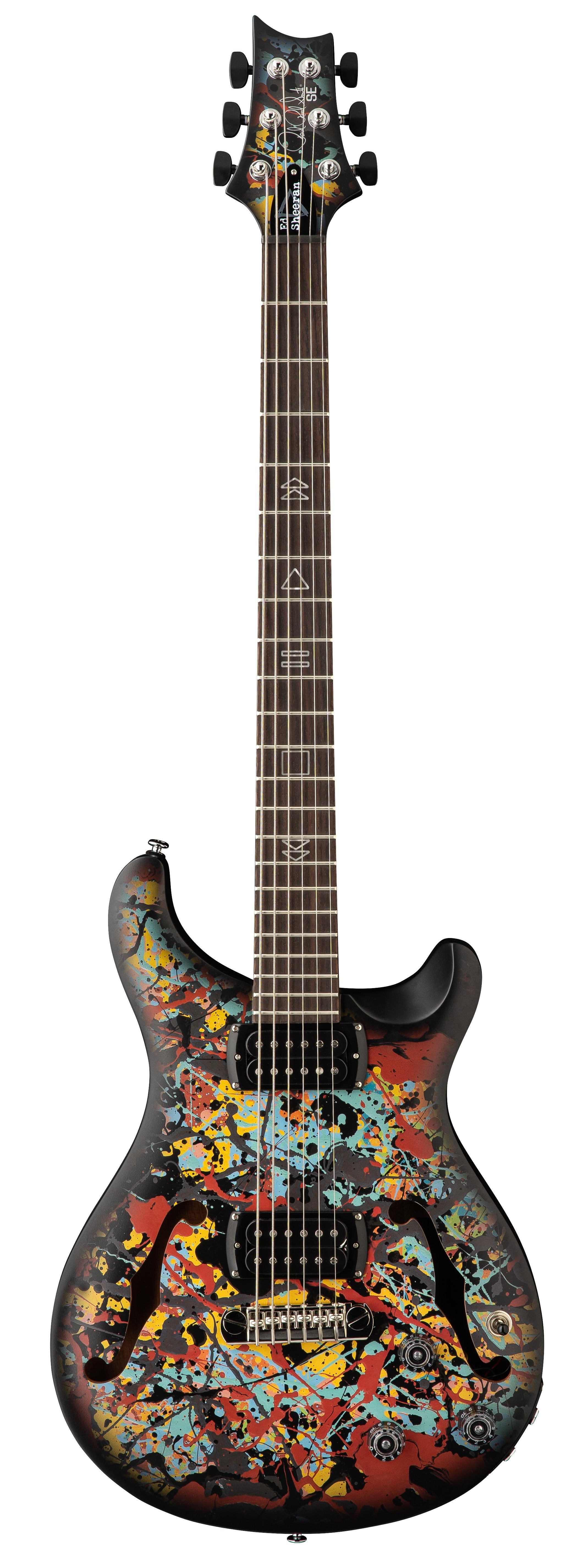 PRS SE Ed Sheeran Electric Guitar Cosmic Splash Hollowbody Baritone Limited Edition - Fair Deal Music