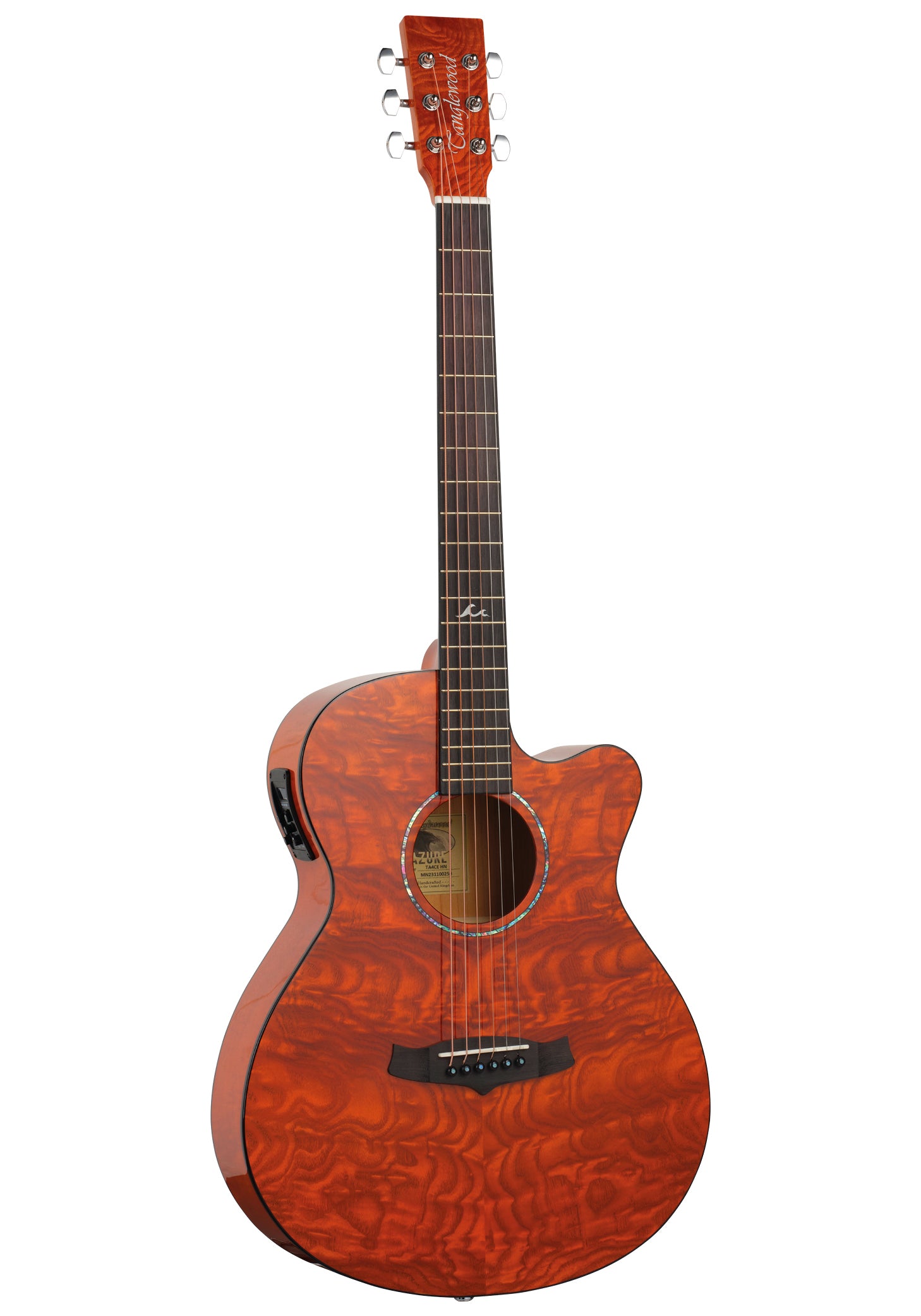 Tanglewood Azure TA4CEHN Super Folk Acoustic Guitar, Shoreline Amber - Fair Deal Music