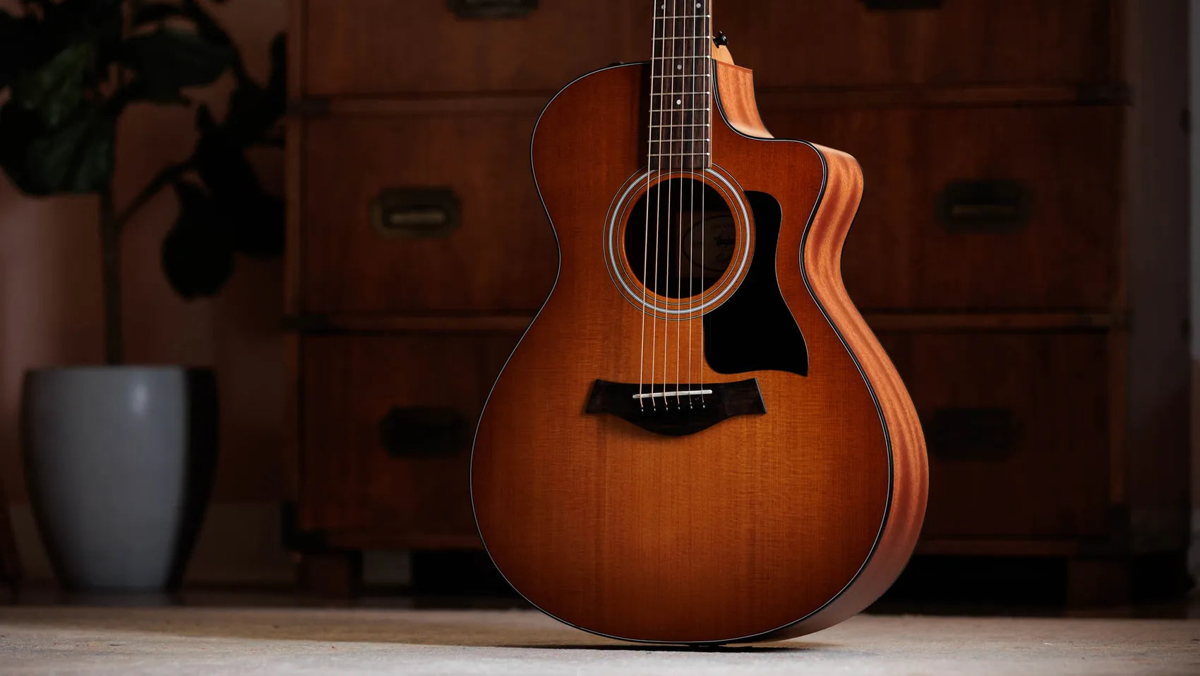 Taylor 112ce, Sapele/Spruce Special Edition Electro Acoustic Guitar, Honey Sunburst Top - Fair Deal Music