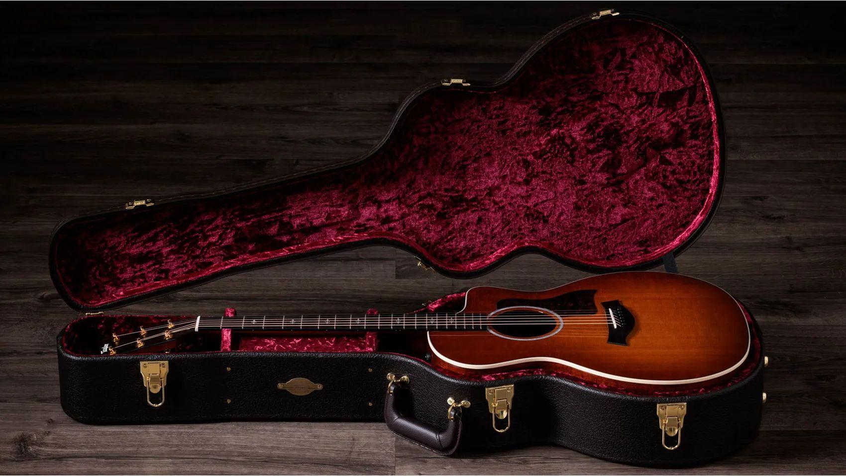 Taylor 214ce-K DLX, Koa/Spruce, Special Edition Electro Acoustic Guitar, Honey Sunburst Top - Fair Deal Music