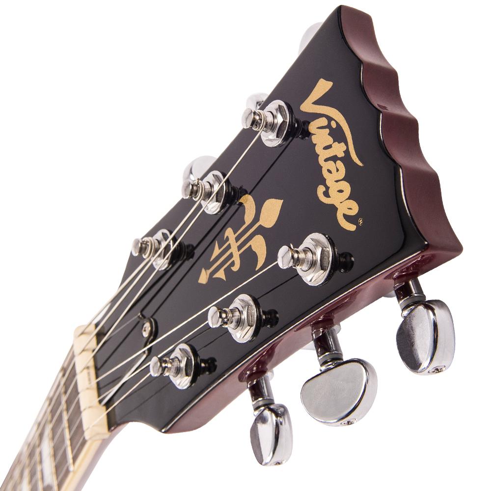 Vintage V1003 ReIssued 3 Pickup Electric Guitar ~ Cherry Sunburst - Fair Deal Music
