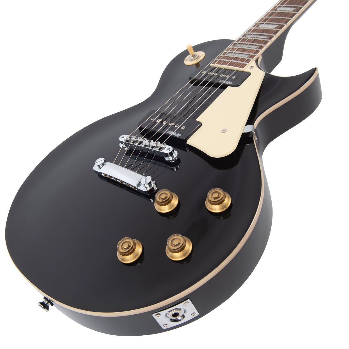 Vintage V100P ReIssued Electric Guitar ~ Boulevard Black - Fair Deal Music