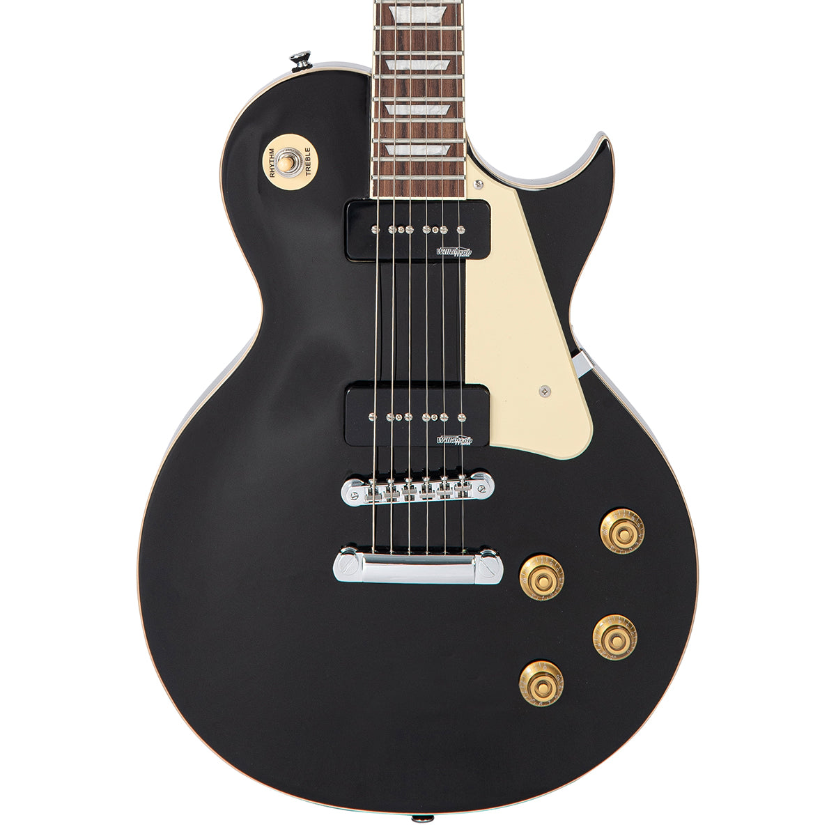 Vintage V100P ReIssued Electric Guitar ~ Boulevard Black - Fair Deal Music