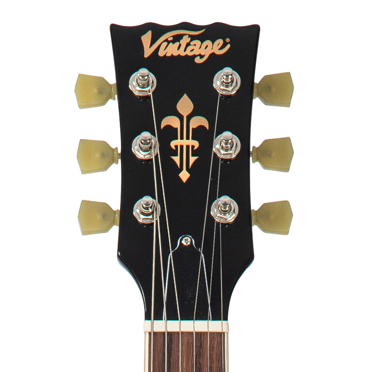 Vintage V100P ReIssued Electric Guitar ~ Boulevard Black - Fair Deal Music