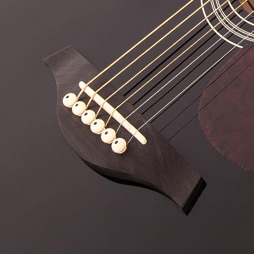 Vintage V300 Acoustic Folk Guitar Outfit ~ Black - Fair Deal Music