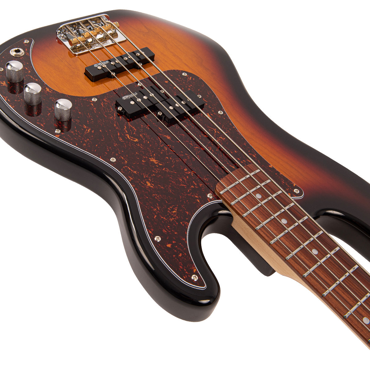 Vintage V42 ReIssued Bass Guitar ~ 3 Tone Sunburst - Fair Deal Music