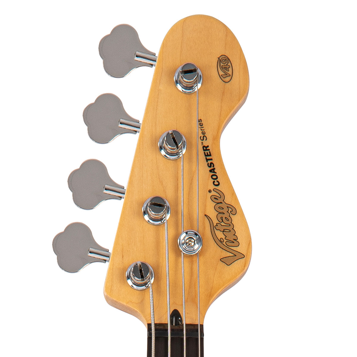Vintage V49 Coaster Series Bass Guitar Pack ~ Boulevard Black - Fair Deal Music