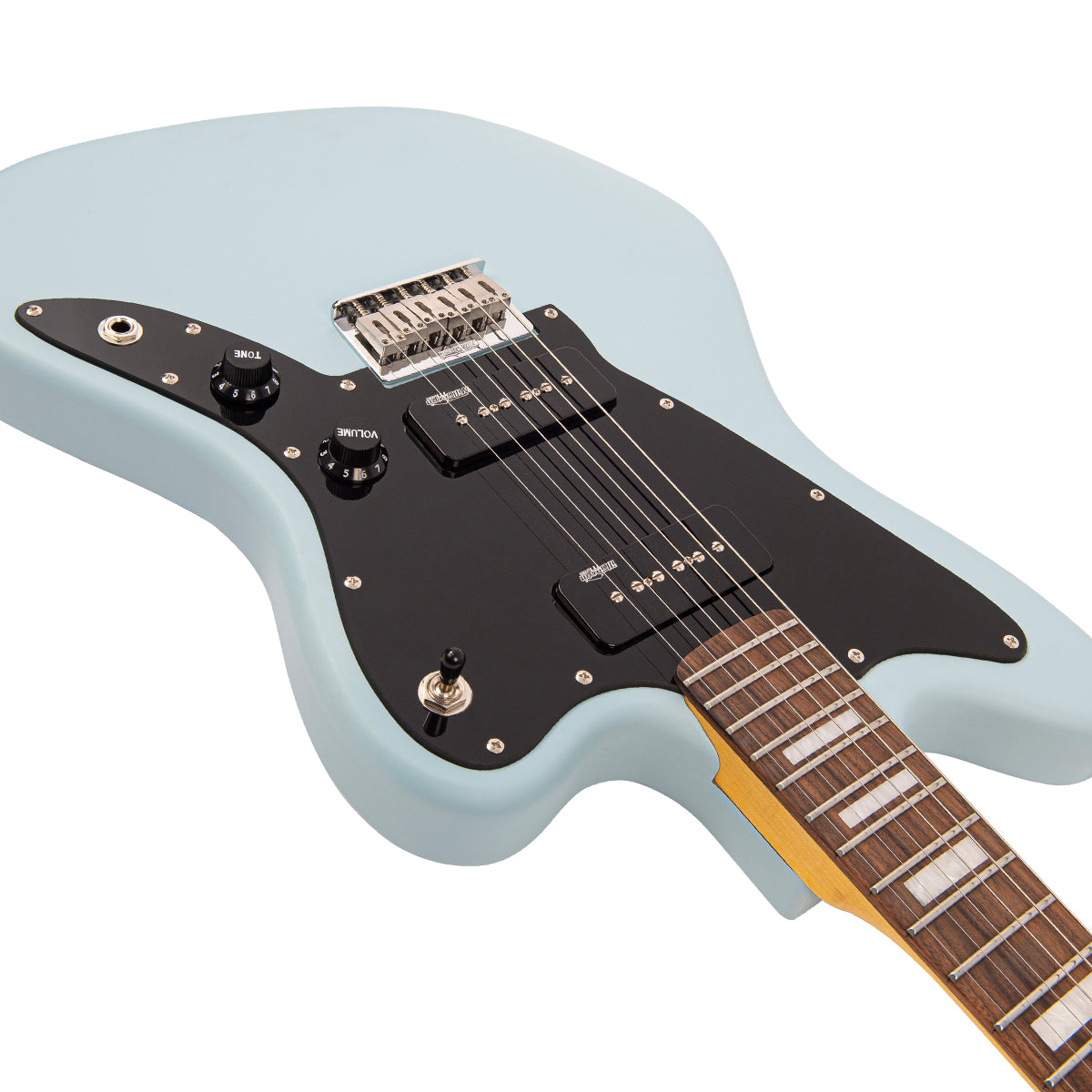 Vintage V65H ReIssued Hard Tail Electric Guitar ~ Satin Blue - Fair Deal Music