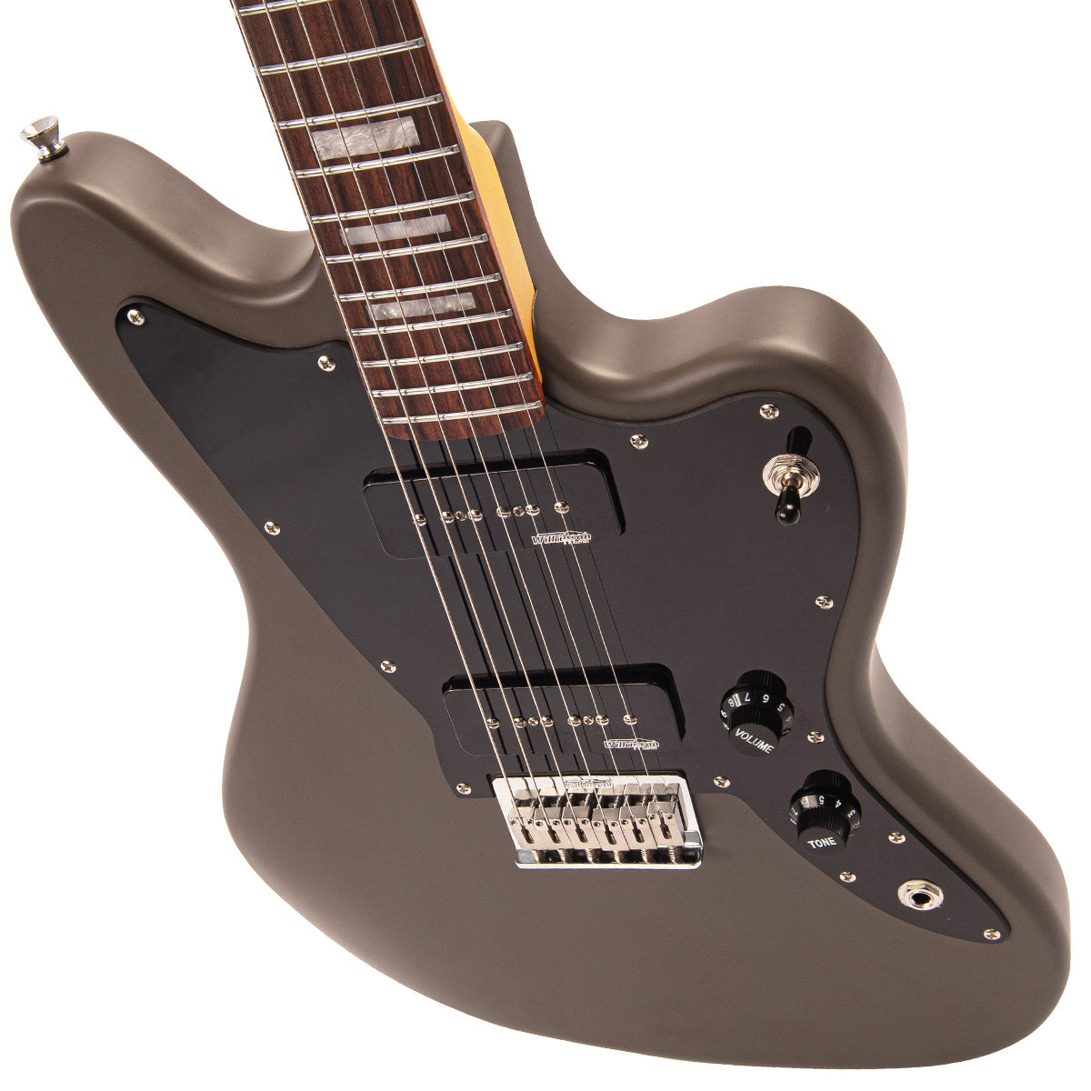 Vintage V65H ReIssued Hard Tail Electric Guitar ~ Satin Grey - Fair Deal Music