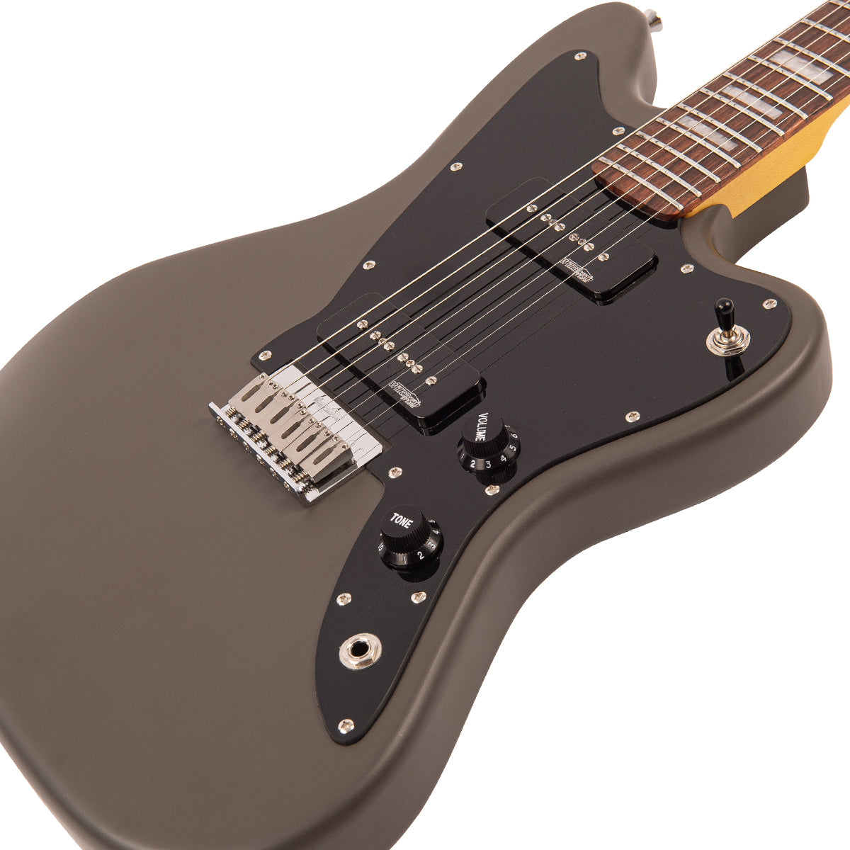 Vintage V65H ReIssued Hard Tail Electric Guitar ~ Satin Grey - Fair Deal Music