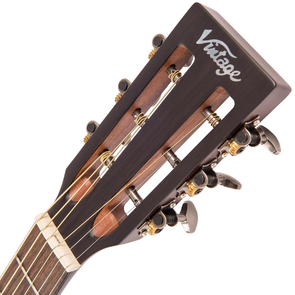 Vintage Historic Series 'Drop Shoulder' Acoustic Guitar ~ Aged Finish - Fair Deal Music