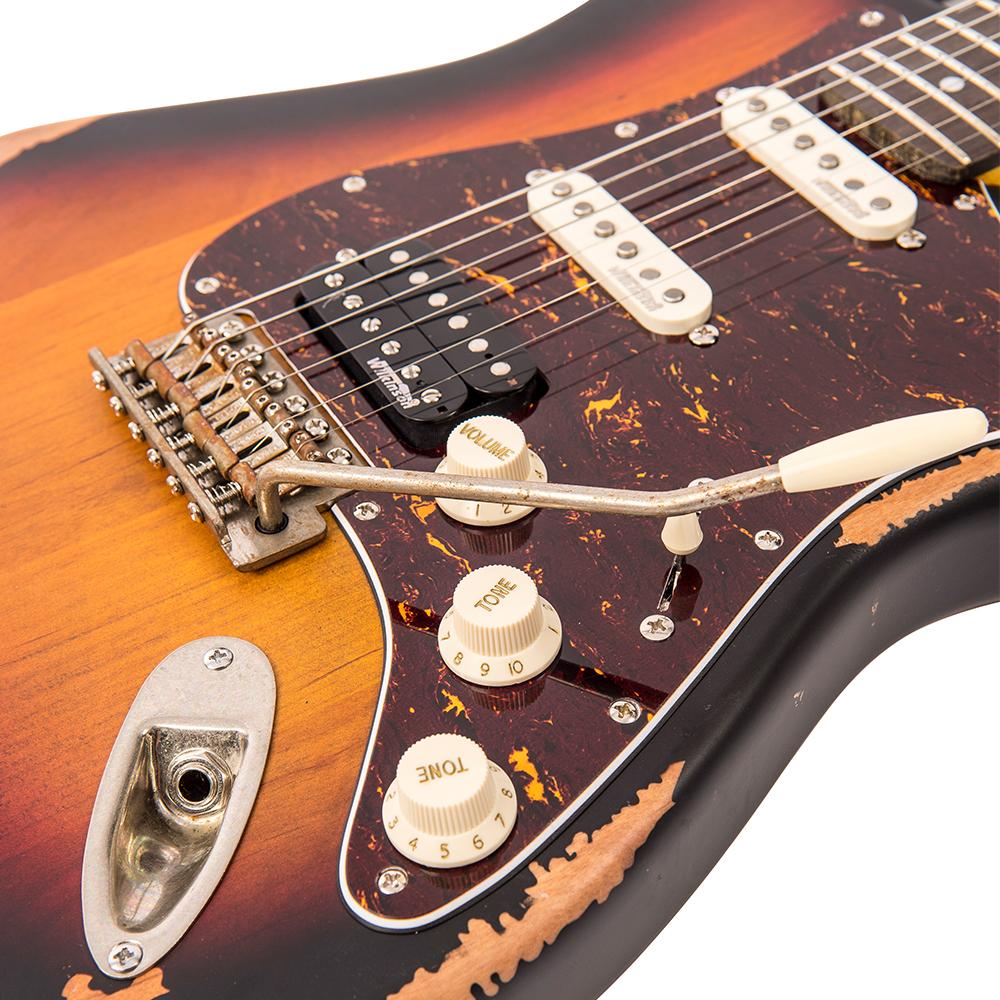 Vintage V6H ICON Electric Guitar ~ Distressed Tobacco Sunburst - Fair Deal Music
