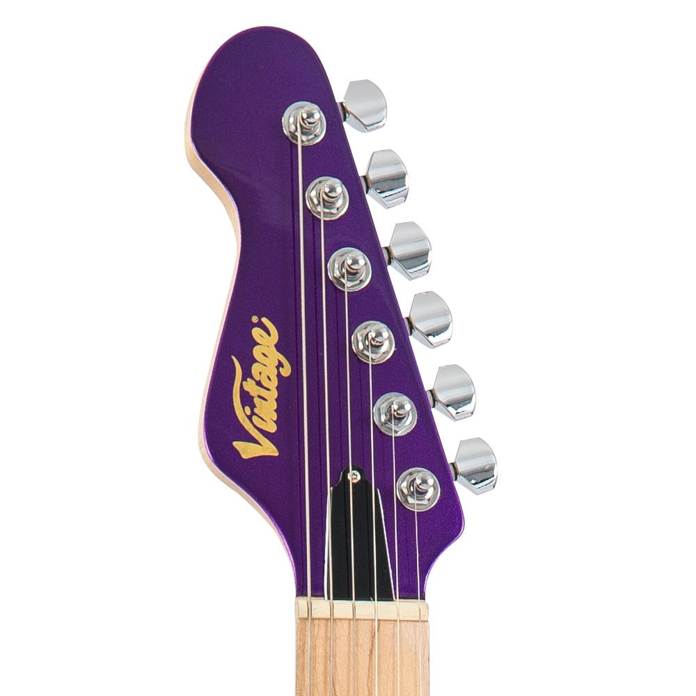 Vintage V6M24 ReIssued Series Electric Guitar ~ Pasadena Purple - Fair Deal Music