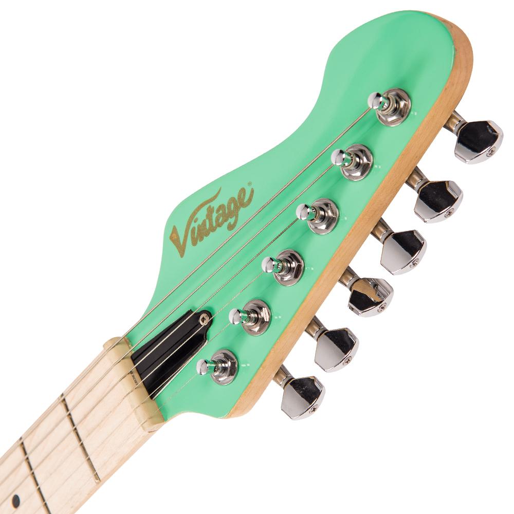 Vintage V6M24 ReIssued Electric Guitar ~ Ventura Green - Fair Deal Music