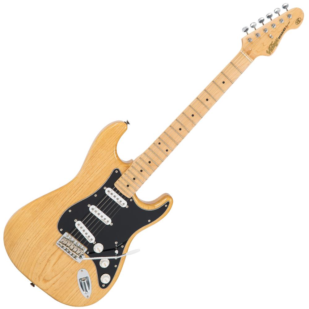 Vintage V6M ReIssued Electric Guitar ~ Natural Ash - Fair Deal Music