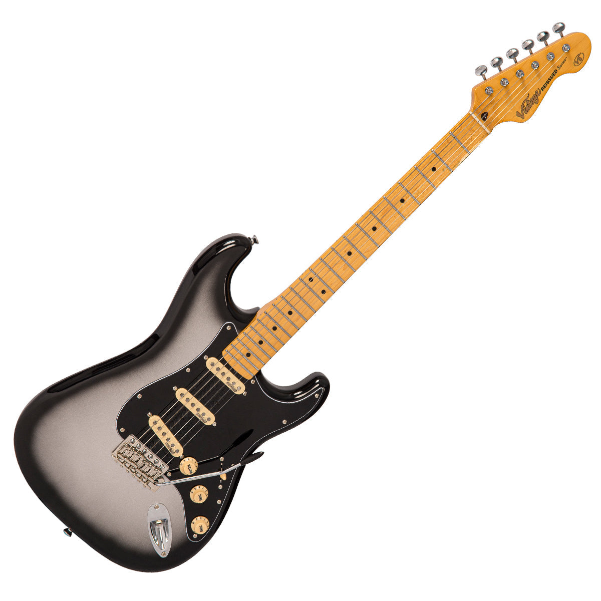 Vintage V6 ReIssued Electric Guitar ~ Silverburst - Fair Deal Music