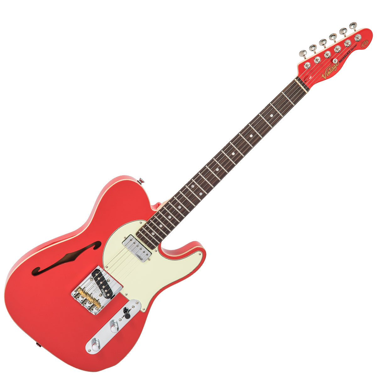 Vintage V72 ReIssued Electric Guitar ~ Firenza Red - Fair Deal Music