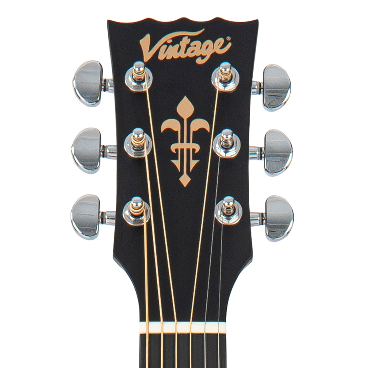Vintage Stage Series 'Grand Auditorium' Cutaway Electro-Acoustic Guitar ~ Natural - Fair Deal Music