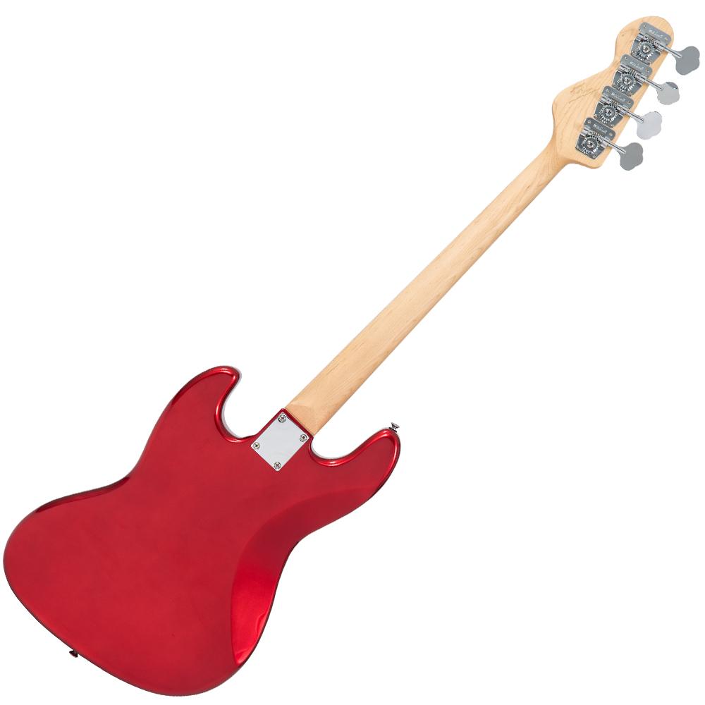 Vintage VJ74 ReIssued Bass Guitar ~ Candy Apple Red - Fair Deal Music