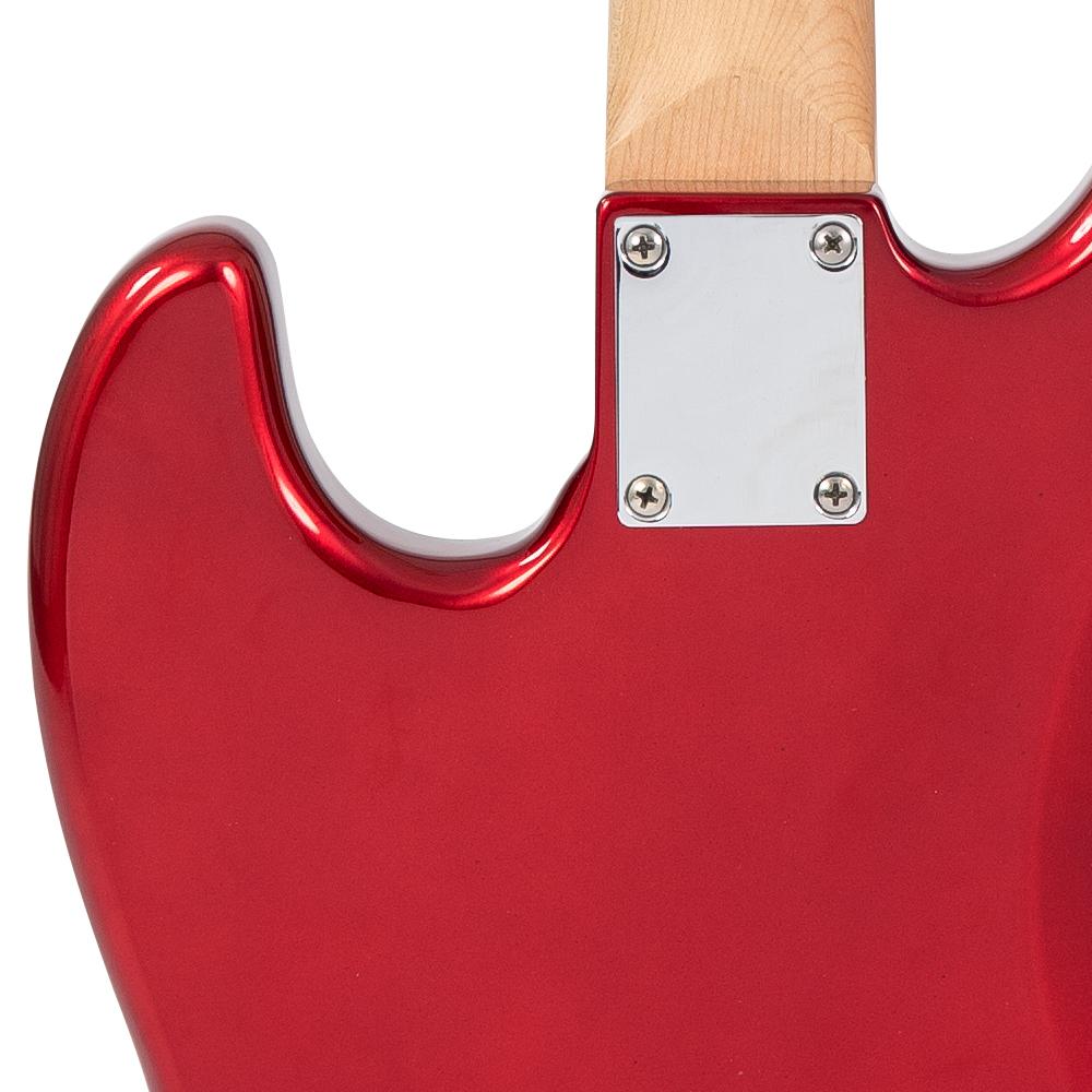 Vintage VJ74 ReIssued Bass Guitar ~ Candy Apple Red - Fair Deal Music